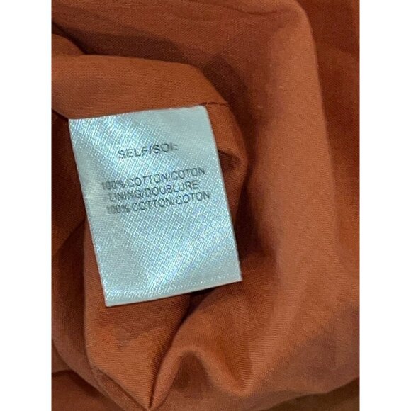 Tanya Taylor Lacey Puff-Sleeve Sandwashed Cotton Mini Dress Size 2 Womens $497 - Picture 9 of 9